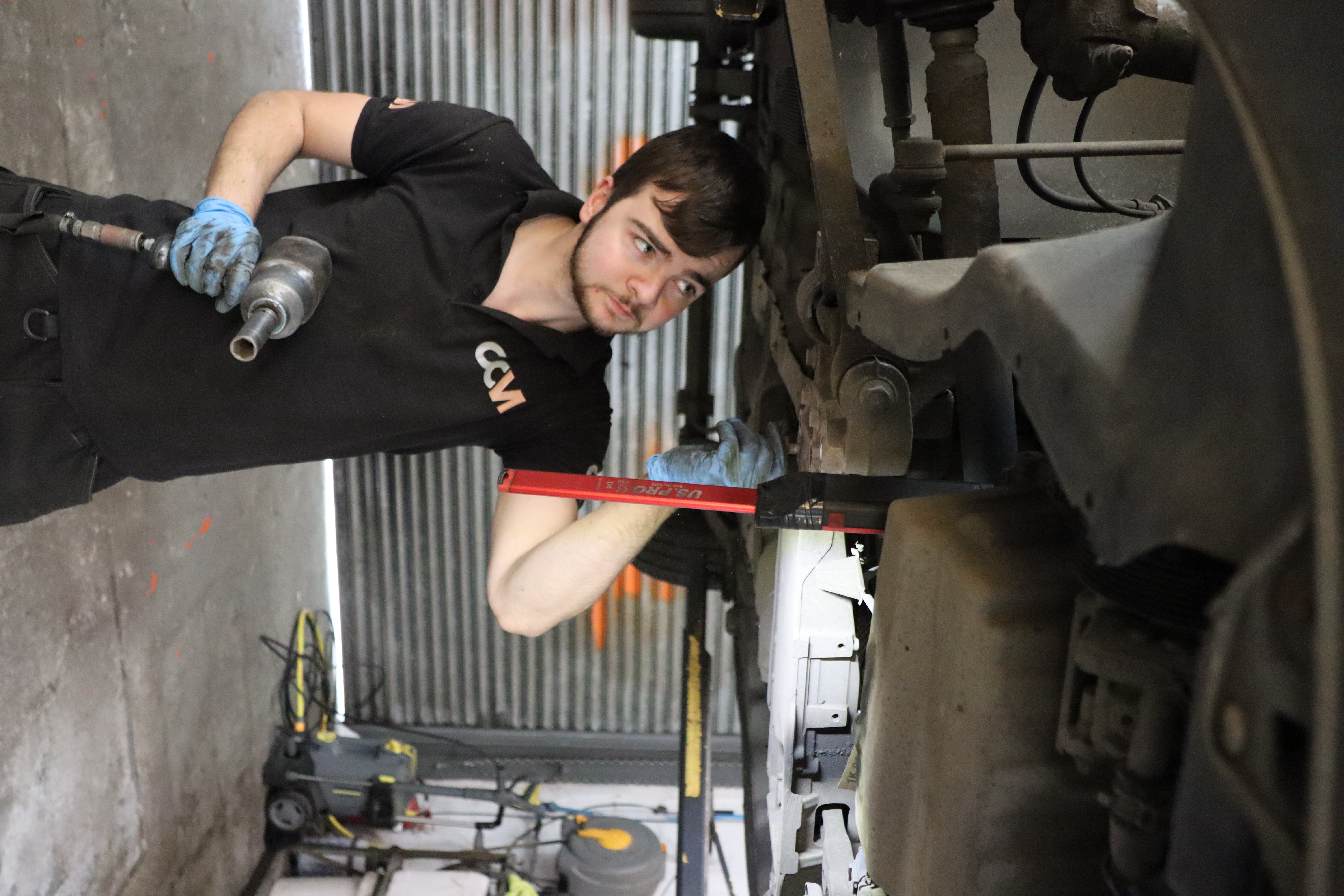 Callum Under Vehicle Gatwick