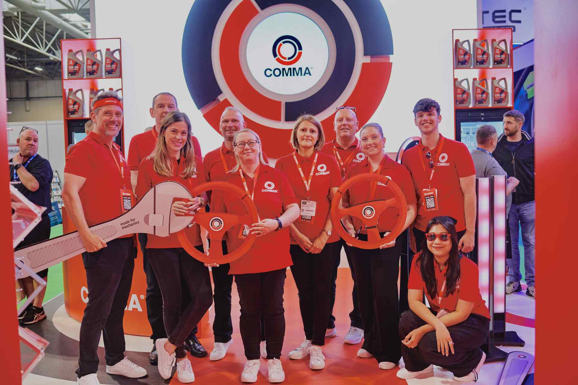 Comma team at garage and bodyshop event 2024